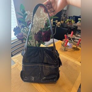 Sondra Roberts Shiny blue Hobo Bag